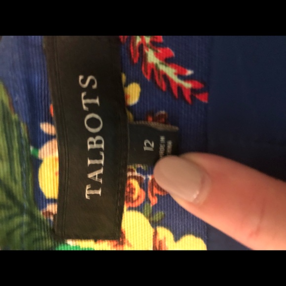 Talbots Tropical Print Skirt - Picture 4 of 4
